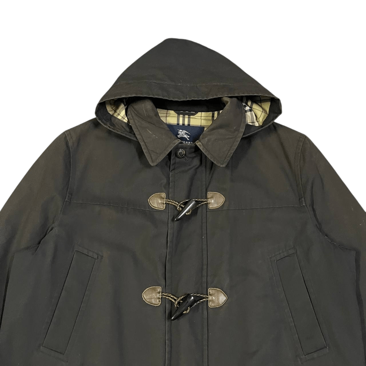Burberry Vintage Burberry London Nova Check Duffle Coat Size US L / EU 52-54 / 3 - 3 Thumbnail