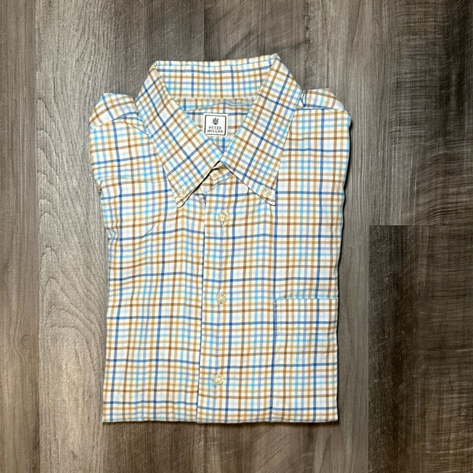 Peter Millar Peter Millar Short Sleeve Button Down - Large Size US L / EU 52-54 / 3 - 1 Thumbnail