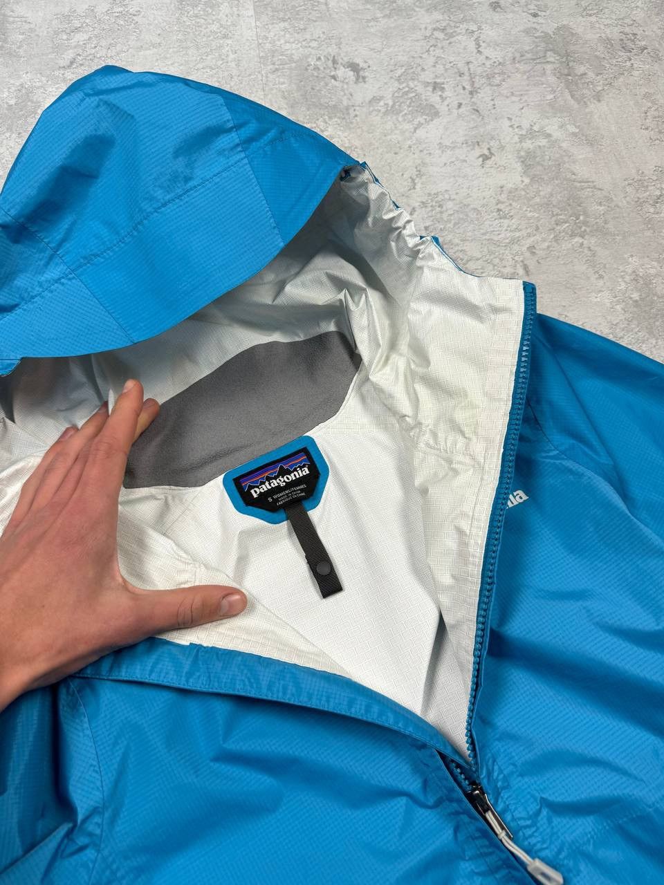Patagonia Women's H2no Torrentshell Blue Jacket Full Zip
