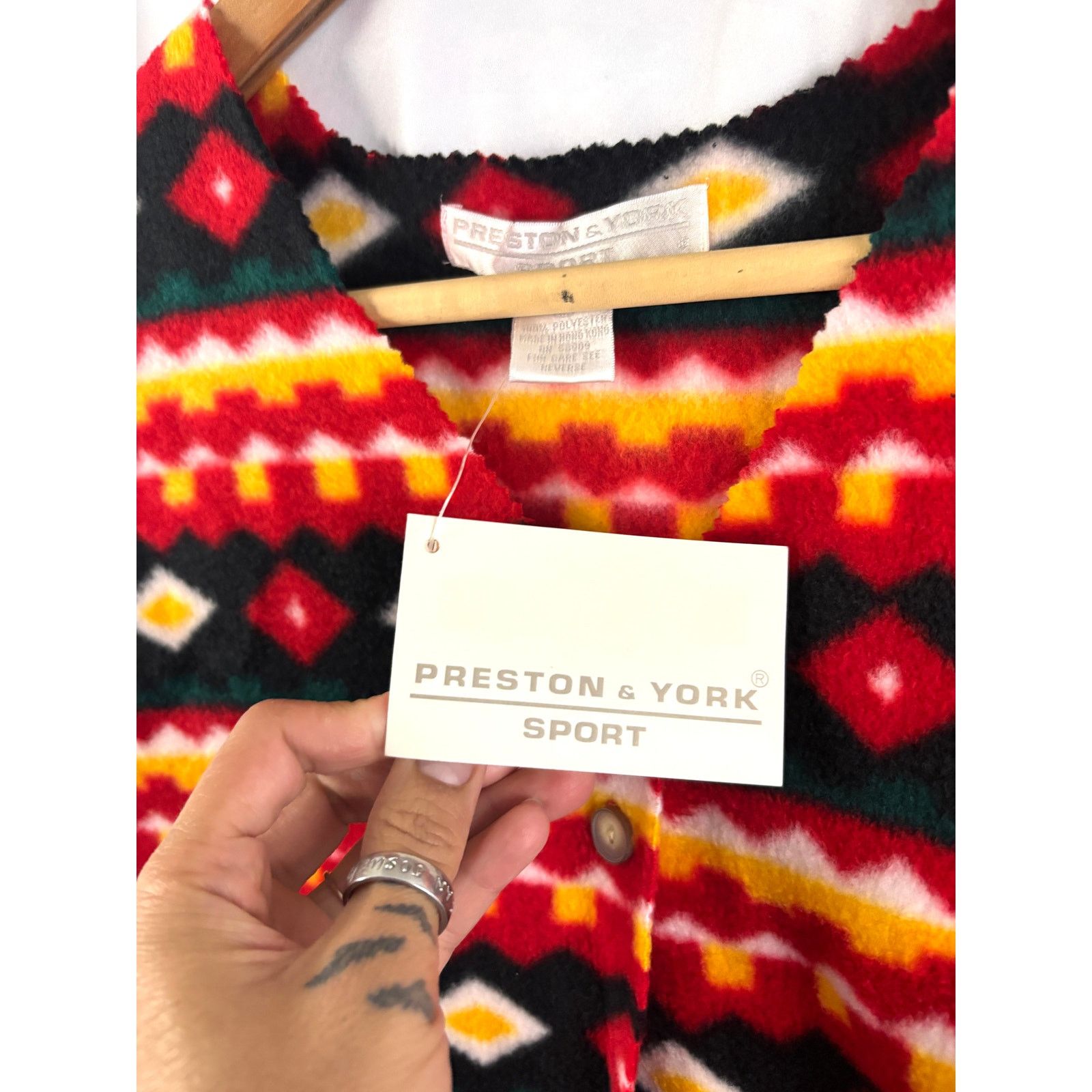 Preston & York VTG Preston & York Aztec Geometric Southwestern Print Vest Size M / US 6-8 / IT 42-44 - 10 Thumbnail