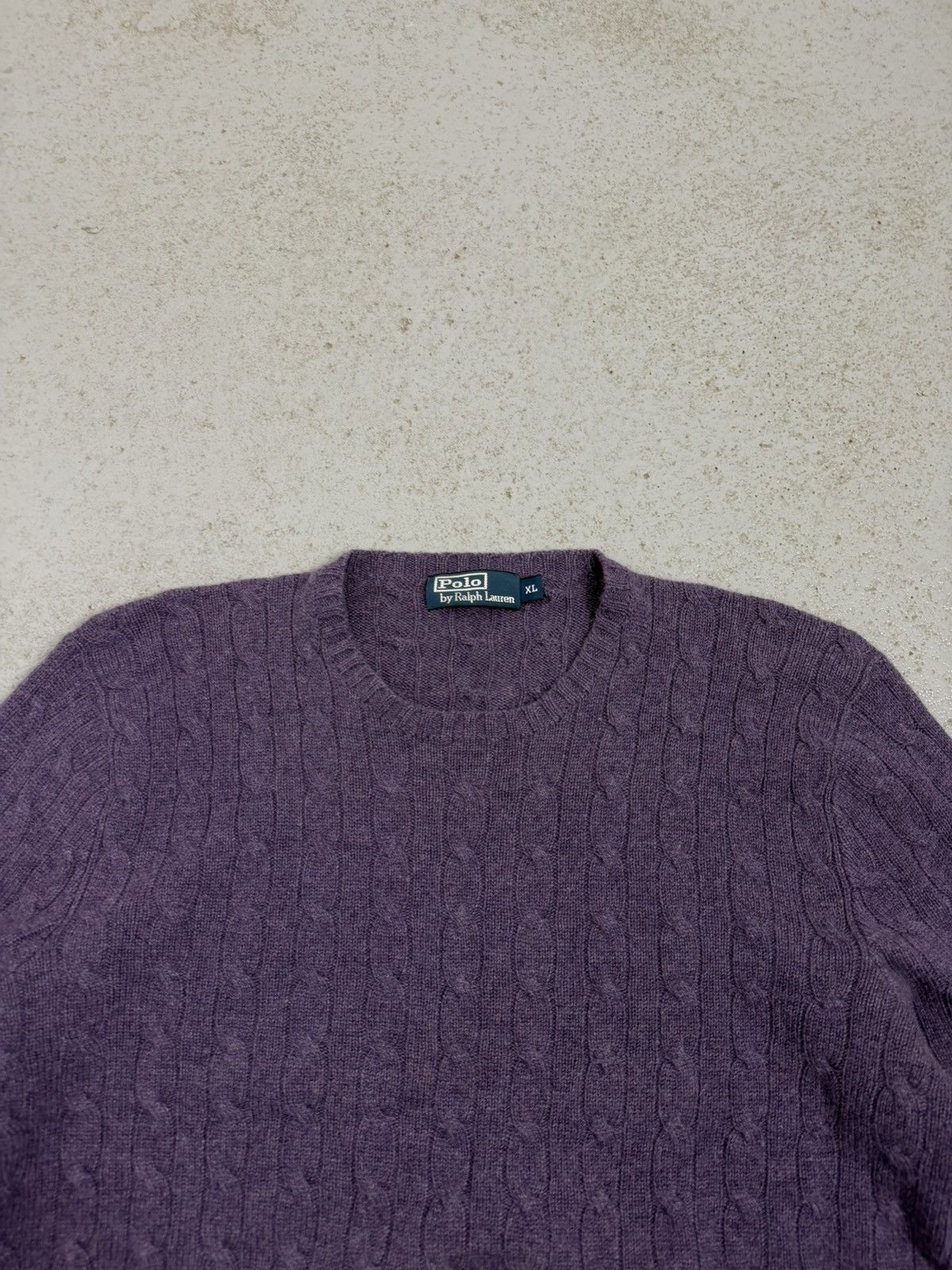 Polo Ralph Lauren Vintage Polo Ralph Lauren Cable Knitted Cashmere Sweater Size US XL / EU 56 / 4 - 4 Thumbnail