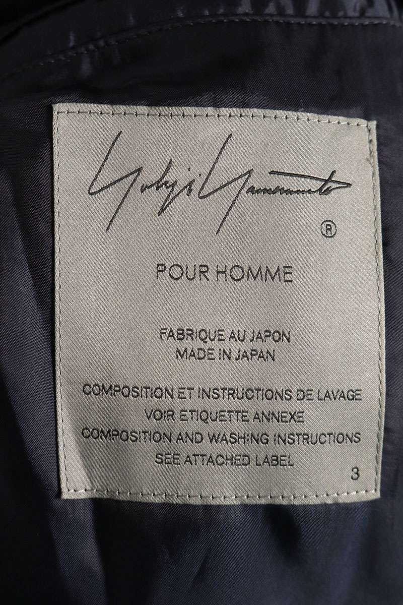 YOHJI YAMAMOTO POUR HOMME 23AW DENIM K-DENIM TRENCH COAT
