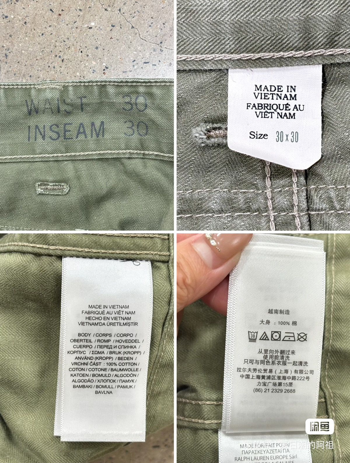 RRL Ralph Lauren RRL Double RL P44 Cargo Pants Size US 30 / EU 46 - 8 Thumbnail