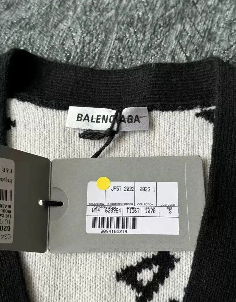 Balenciaga Balenciaga Logo Print Cardigan. Size US S / EU 44-46 / 1 - 3 Thumbnail