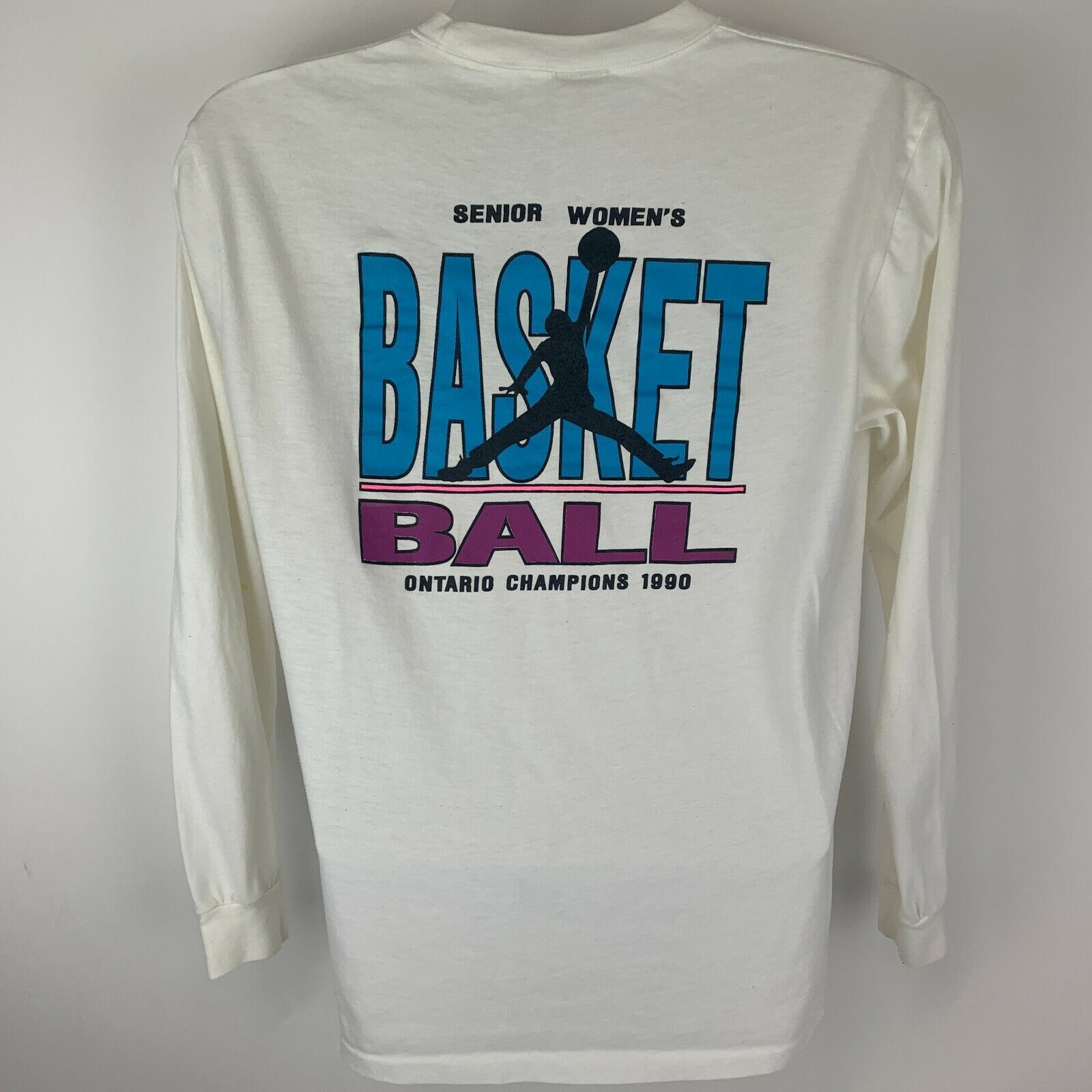 Vintage Vintage 90s York Raiders Basketball T Shirt White Womens XL Size XL / US 12-14 / IT 48-50 - 3 Thumbnail