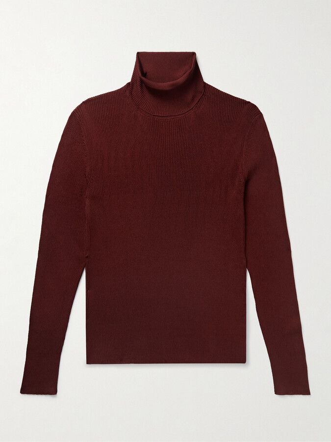 Tom Ford o1loc1c1224 TFK120 Rollneck Sweater in Brown Size US XL / EU 56 / 4 - 1 Thumbnail