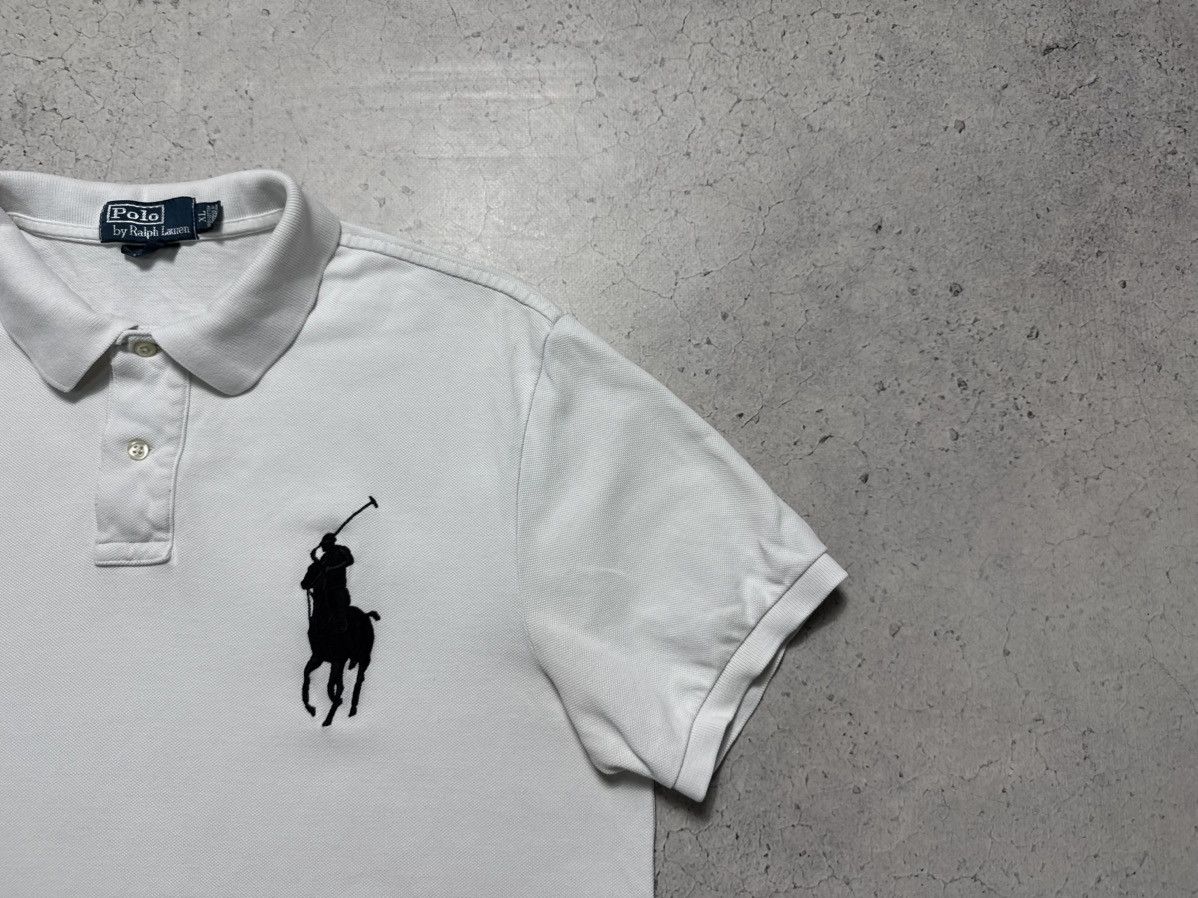 Polo Ralph Lauren Polo Ralph Lauren Big Pony Polo Shirt PRL Y2K White Vintage Size US XL / EU 56 / 4 - 2 Thumbnail