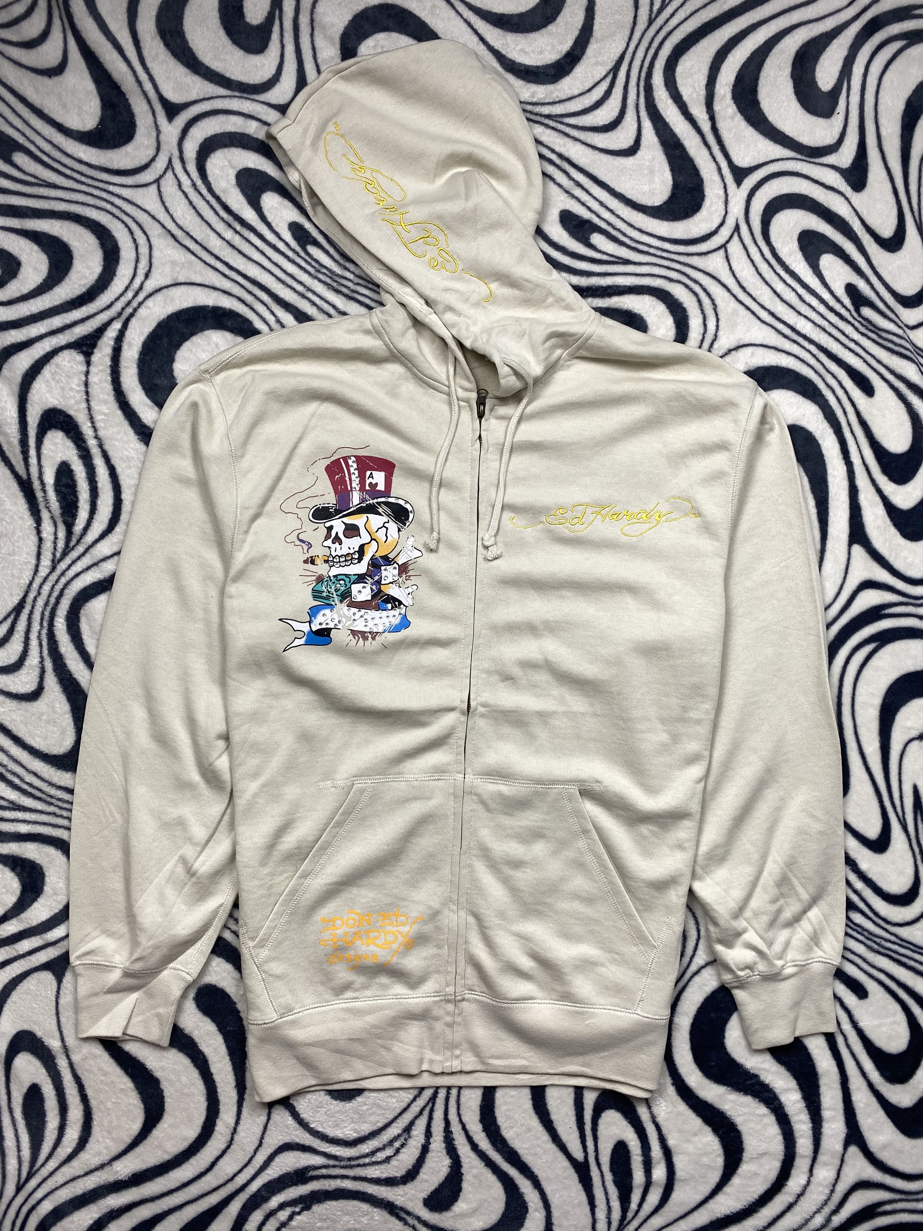 Christian Audigier Ed Hardy by Christian Audigier Mens Hoodie Size US XL / EU 56 / 4 - 1 Thumbnail