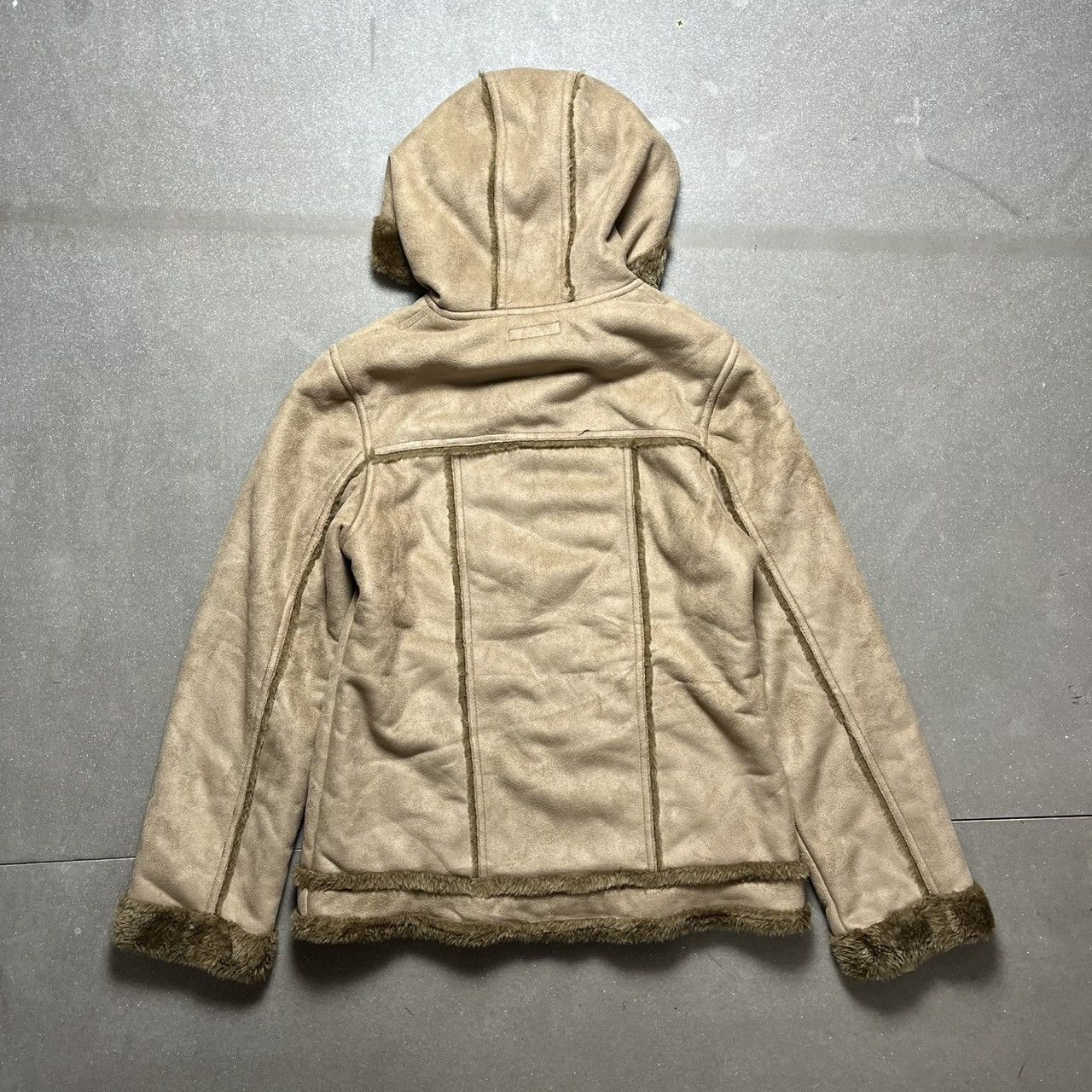 If Six Was Nine × Japanese Brand × Le Grande Bleu (L.G.B.) Romantic Mocha Faux Fur Hooded Jacket Size L / US 10 / IT 46 - 11 Thumbnail