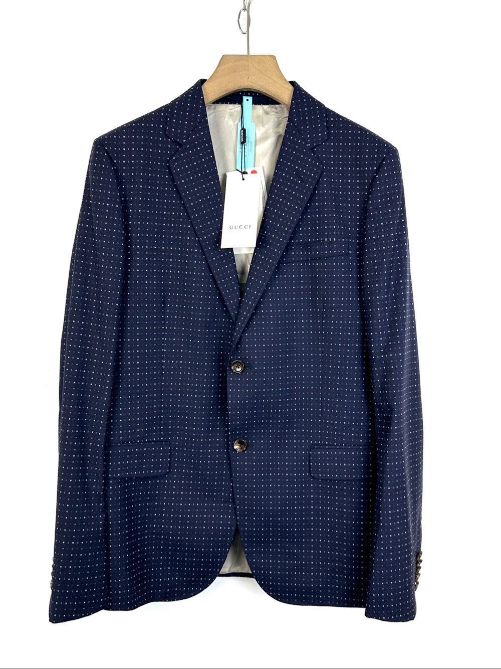 Gucci Gucci Dot Print Wool Blazer Size 40R Size 40R - 1 Thumbnail