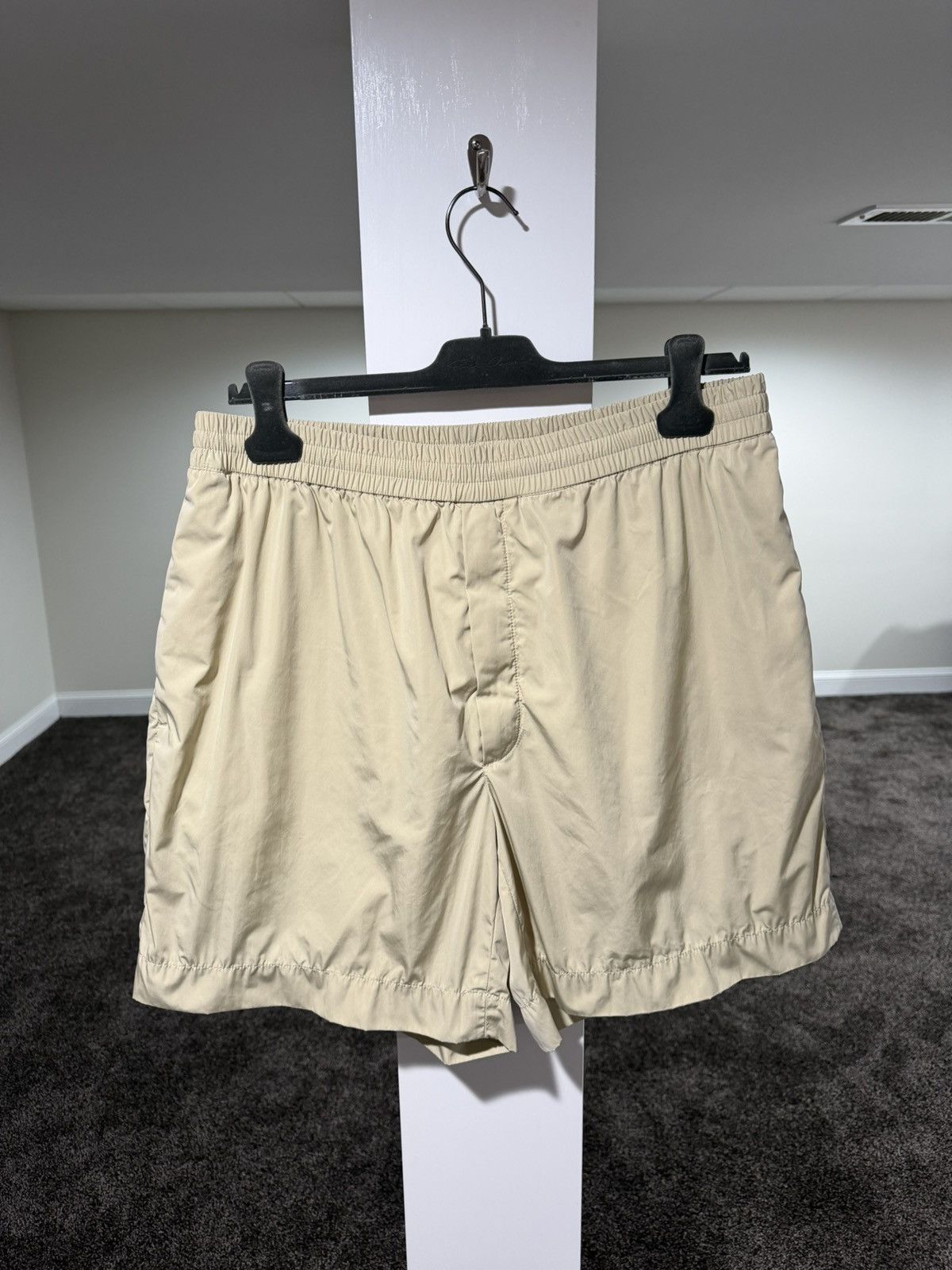 The Row Gerhardt Shell Casual Light Biege Shorts