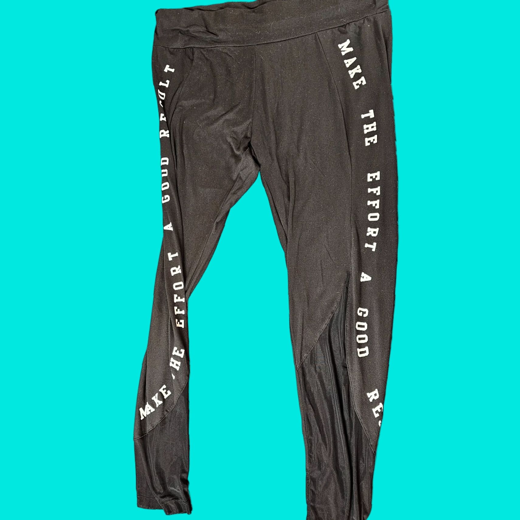 Shein VINTAGE? No — Actual: SHEIN Curve Leggings Black Ankle Women 2XL Elastic Waist Plus Size 2XL Women Leggings Size 40" / US 18 - 1 Thumbnail