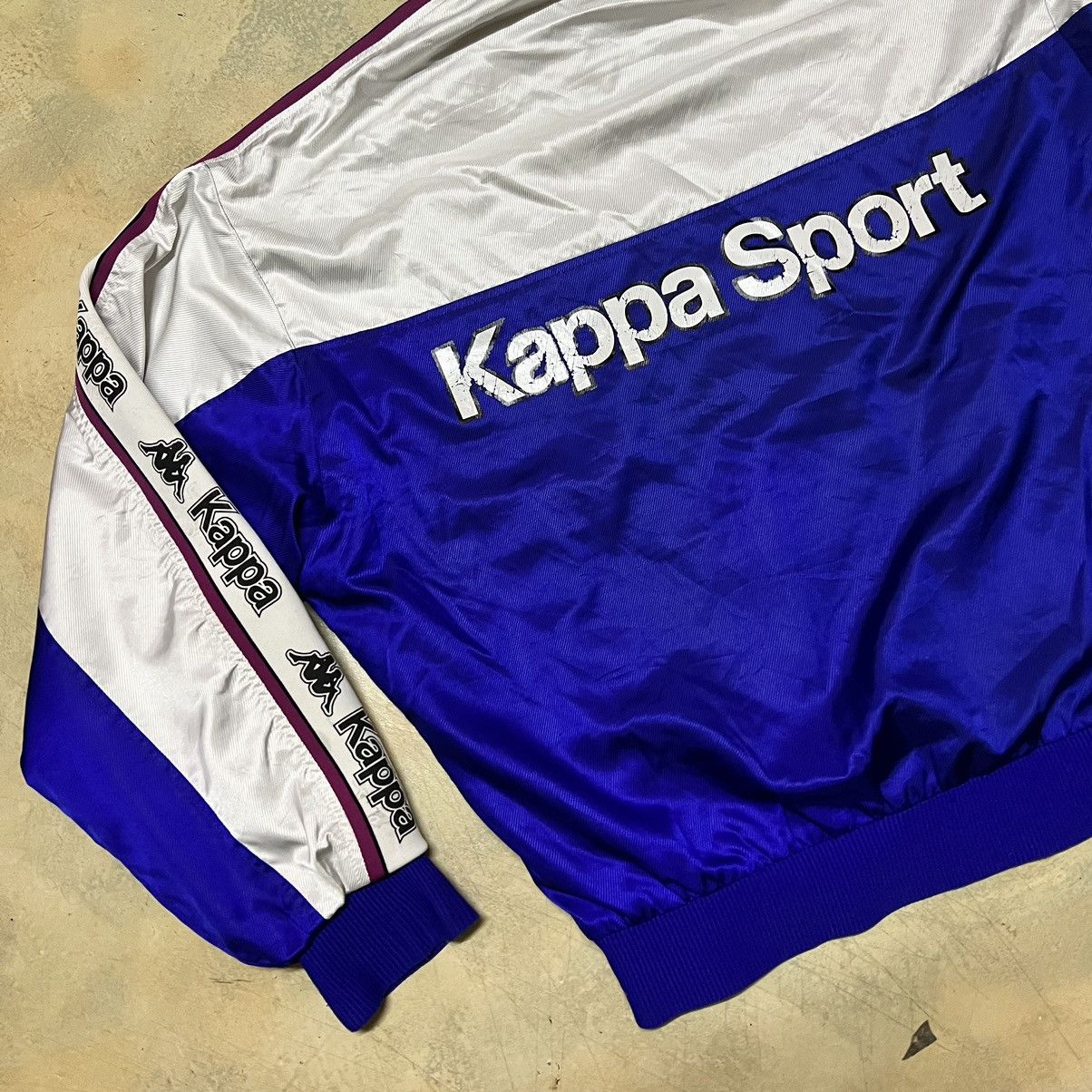 Kappa Vintage Kappa Side Tape Big Logo Zipper Sweater Size US L / EU 52-54 / 3 - 17 Thumbnail