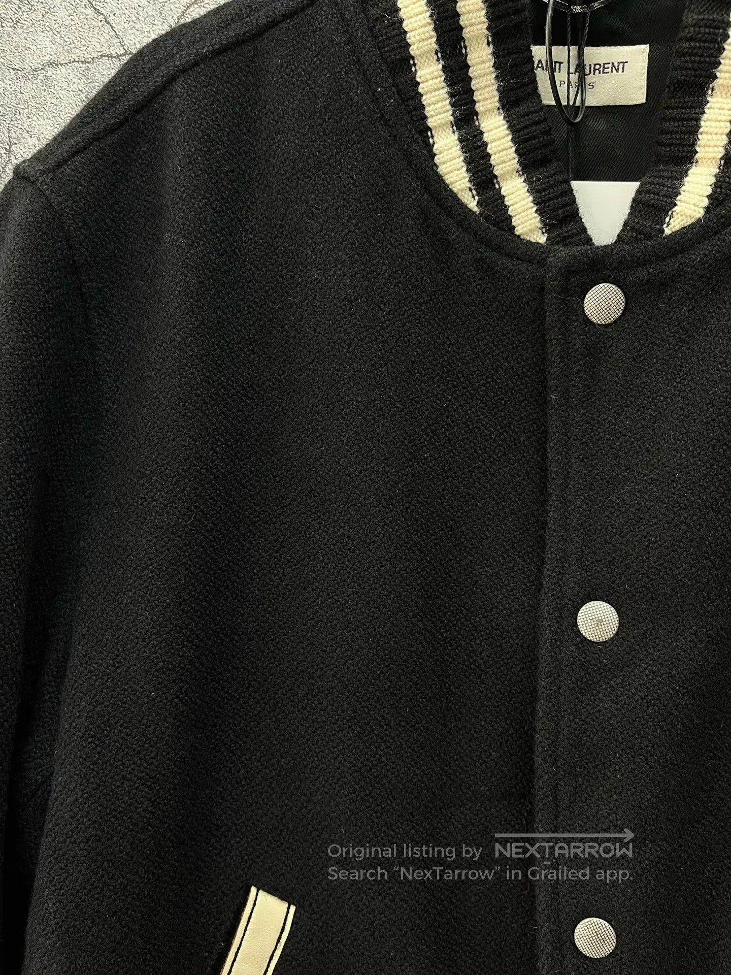 Saint Laurent Paris Saint Laurent Embroidered Baseball Jacket. Size US M / EU 48-50 / 2 - 3 Thumbnail