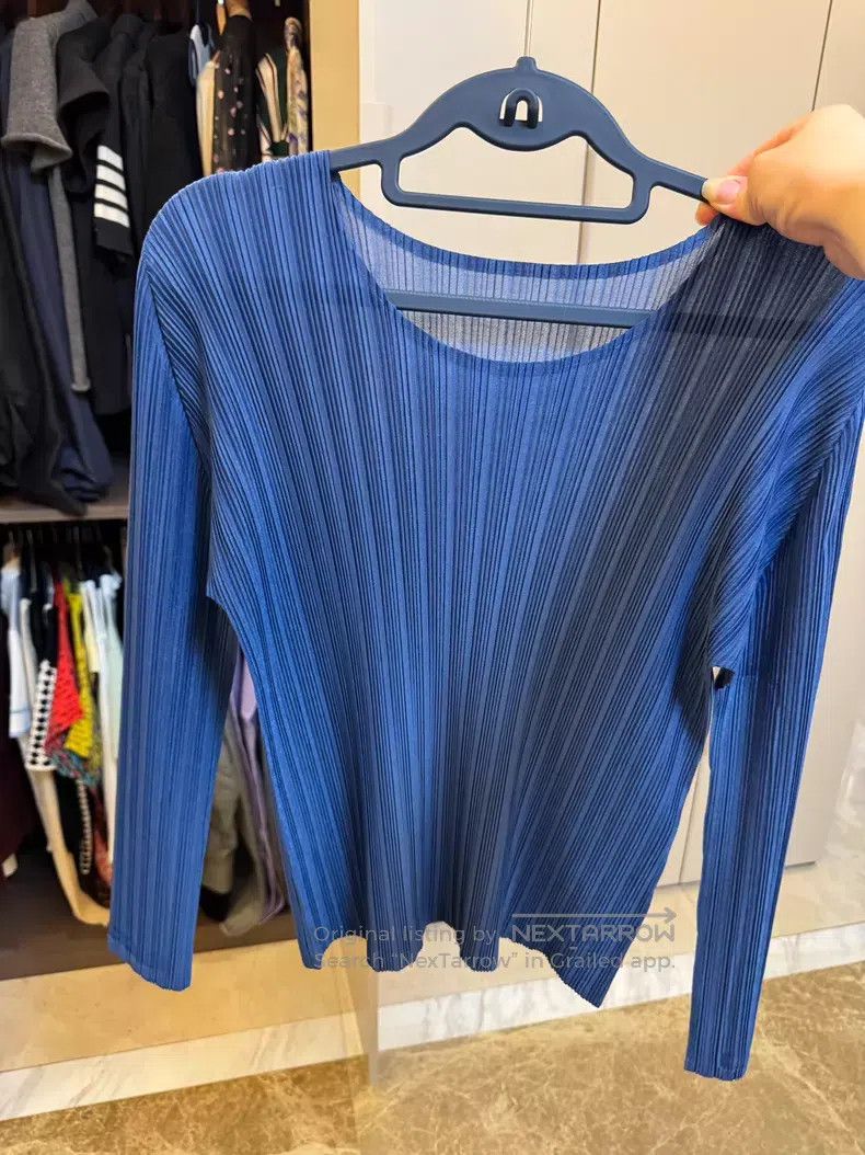 Issey Miyake Issey Miyake Crew Neck Long Sleeve Top Size L / US 10 / IT 46 - 2 Thumbnail