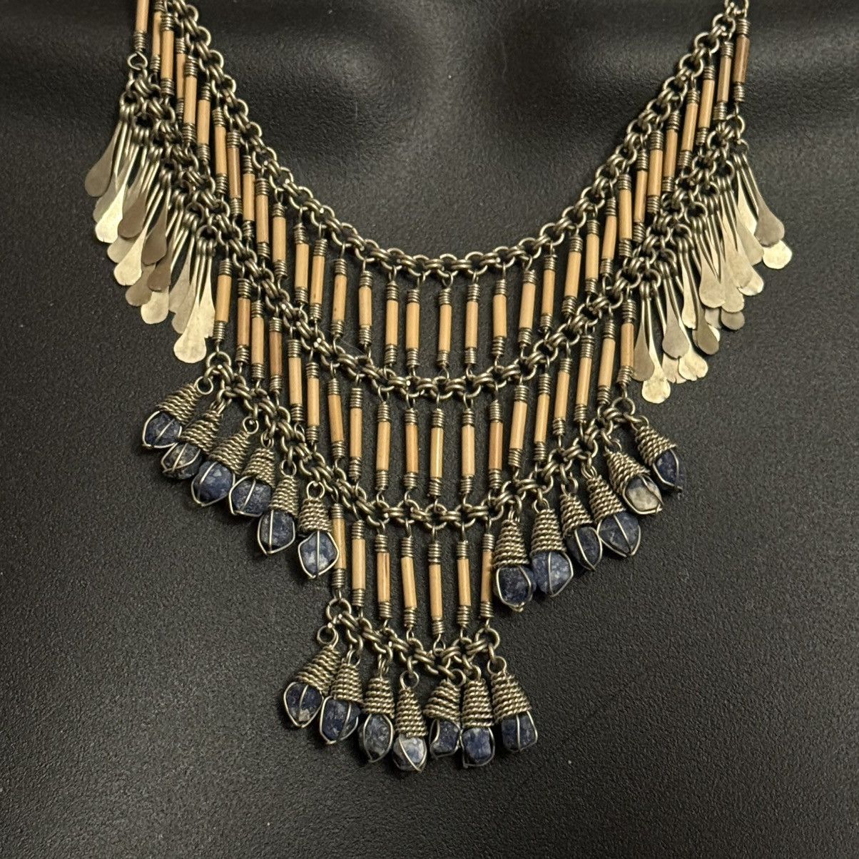 Vintage Vintage Bohemian multi tier statement bib necklace Size ONE SIZE - 2 Thumbnail
