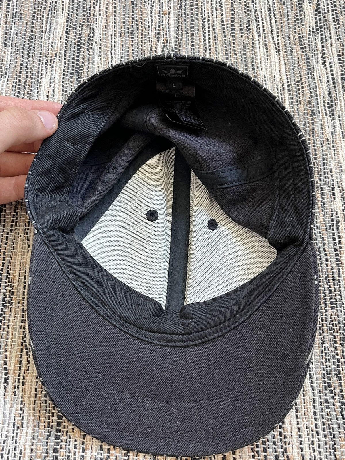 Adidas × Vintage Vintage Adidas cap rhinestones monogram hat Size 34 - 8 Thumbnail