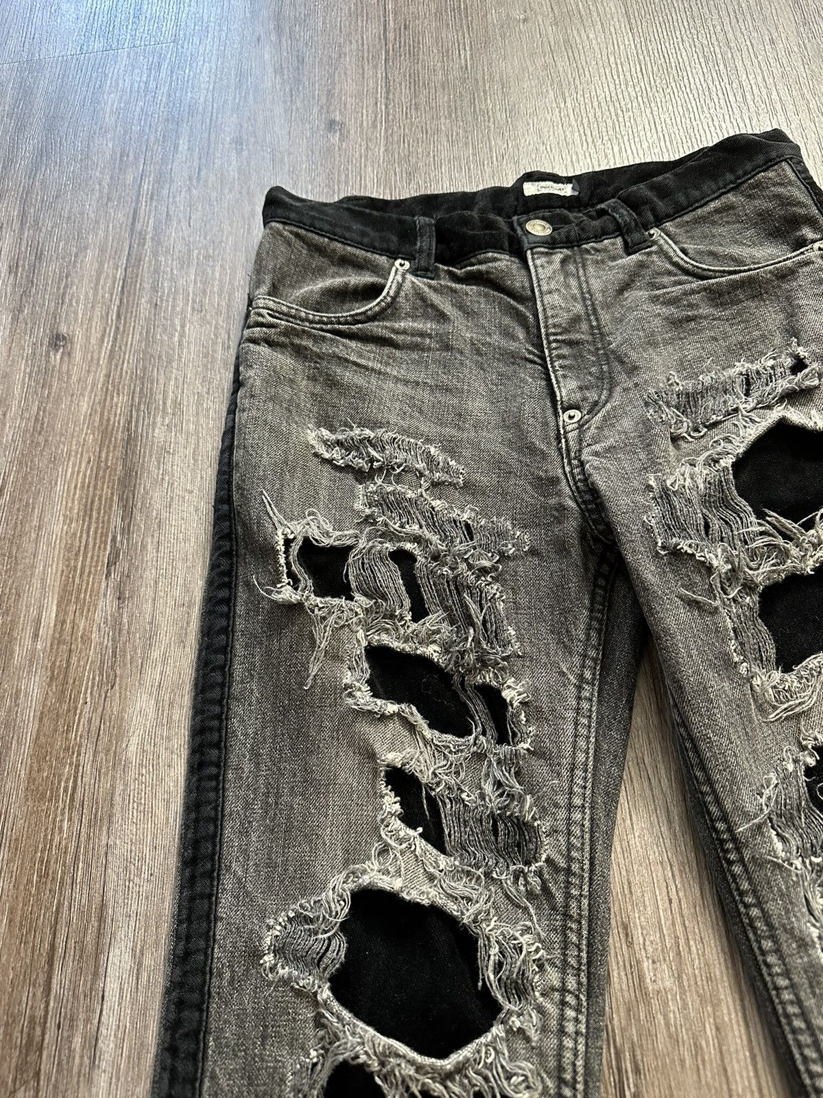 Undercover Undercover AW 02 Crash Denim Jeans Size US 29 - 6 Thumbnail