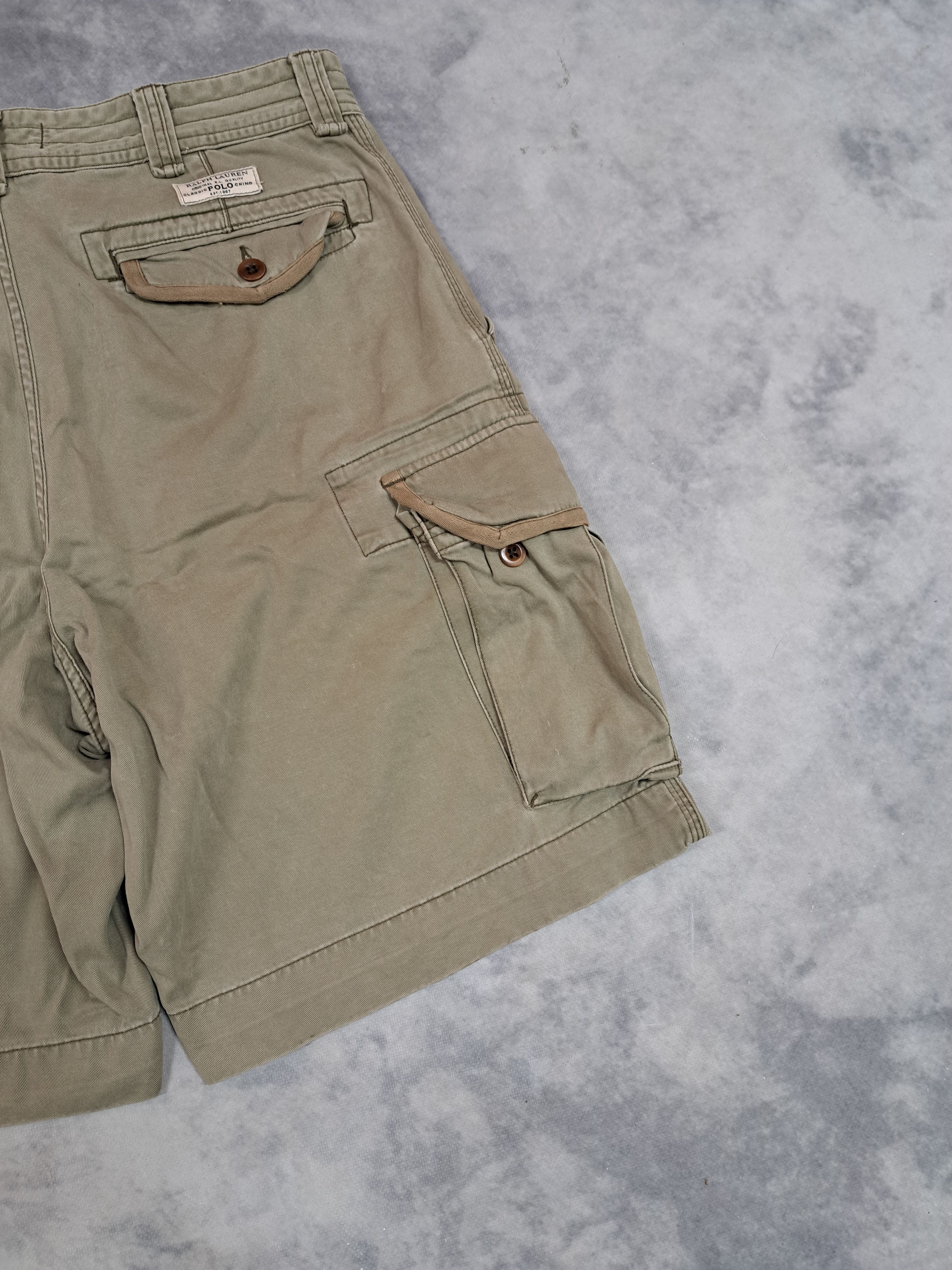 Polo Ralph Lauren Vintage 90s Polo Ralph Lauren Utility Cargo Pants Khaki Size US 34 / EU 50 - 7 Thumbnail