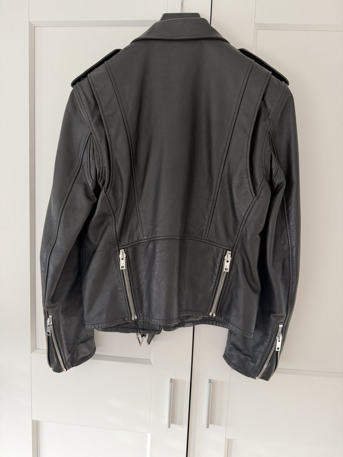 Celine Celine Leather Biker Jacket Size US M / EU 48-50 / 2 - 2 Thumbnail