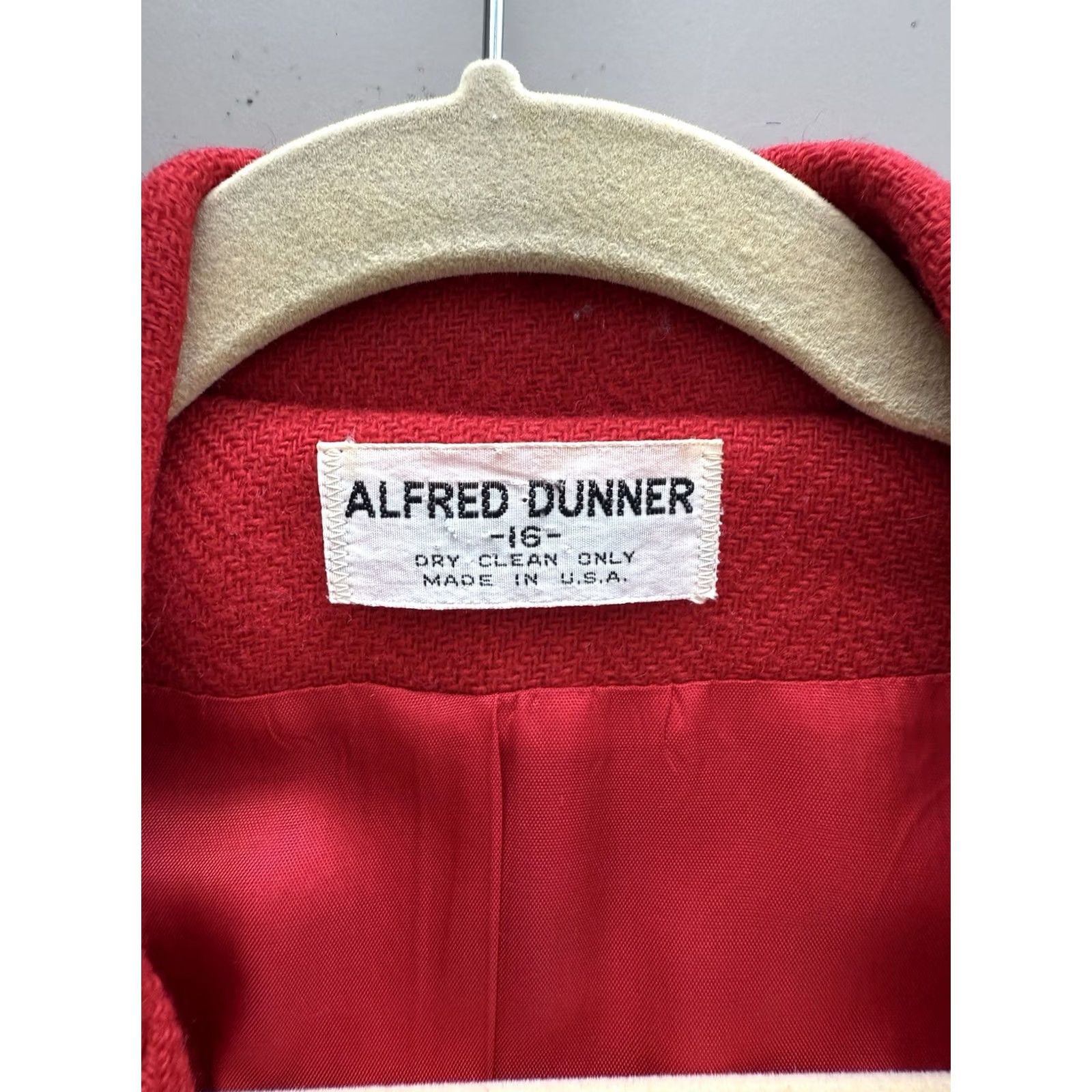 Vintage VINTAGE Alfred Dunner Red Blazer Jacket Size 16 Large Classic Wool 1990s Y2K Women Size XXL / US 16-18 / IT 52-54 - 3 Thumbnail