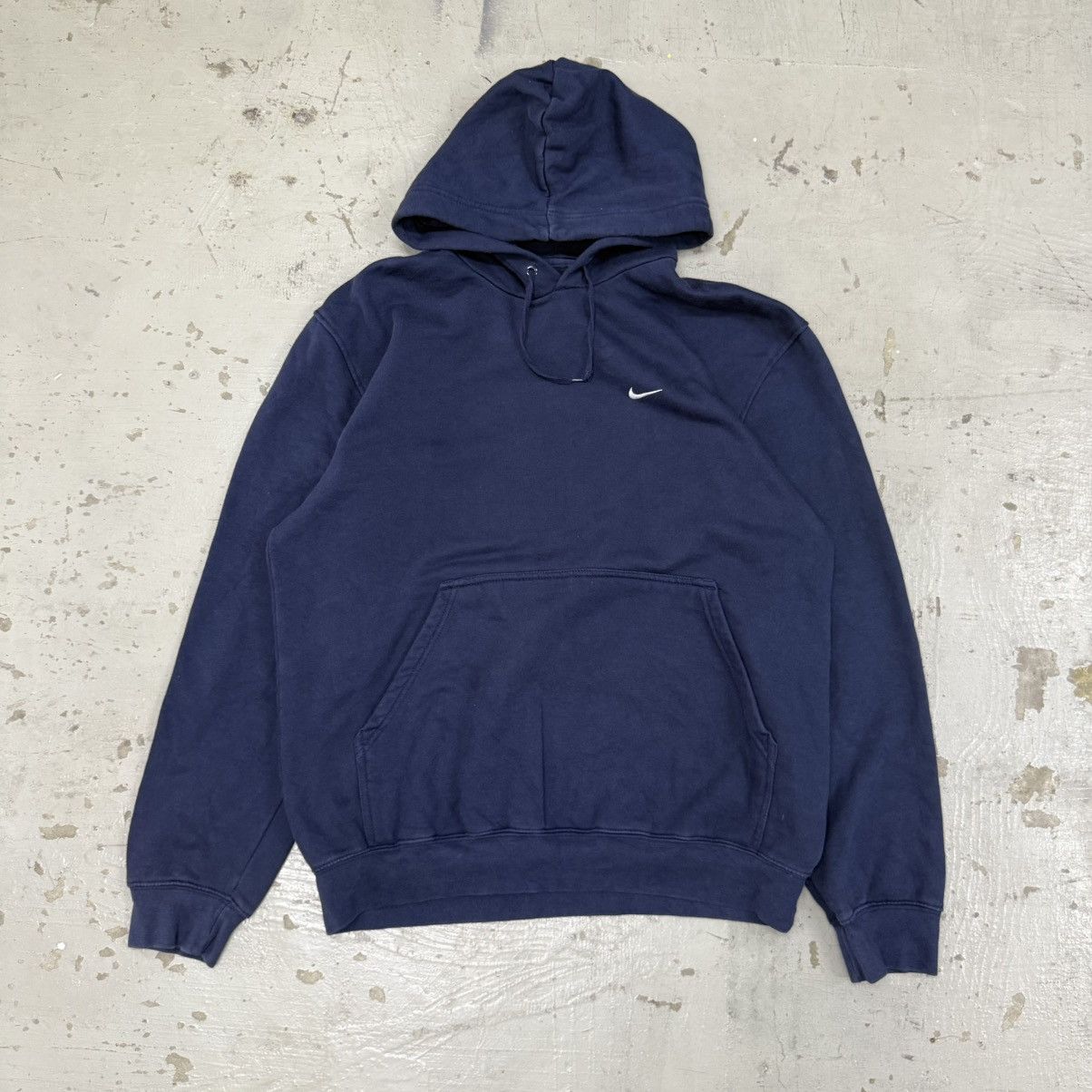 Nike × Vintage Vintage Nike Mini Swoosh Pullover Hoodie Flacko Size US L / EU 52-54 / 3 - 1 Thumbnail