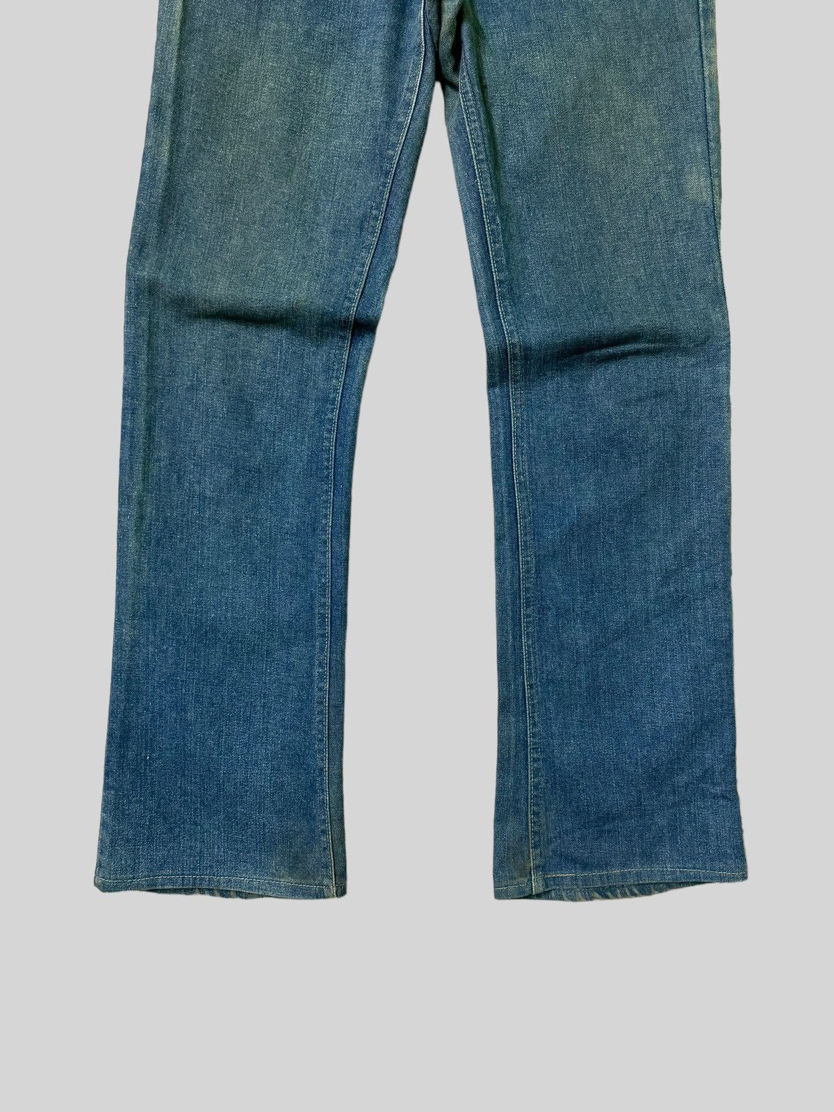 Lee Vintage Flared Lee Raider Talon Zipper Faded Denim Size US 28 / EU 44 - 7 Thumbnail