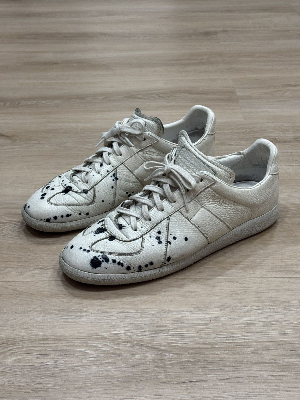 Maison Margiela Paint Splatter Replica GATs Sneakers