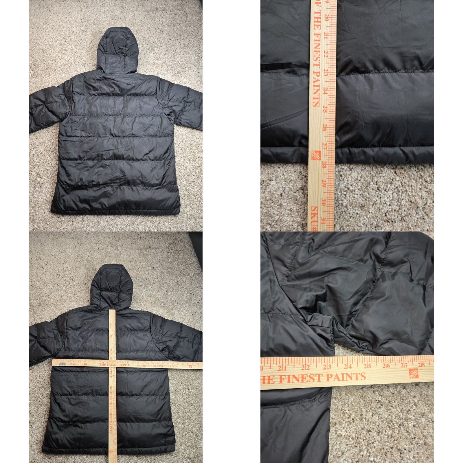 Eddie Bauer Eddie Bauer Jacket Mens Large Black Hooded Down Wide Channel Puffer Full Zip Size US L / EU 52-54 / 3 - 8 Thumbnail