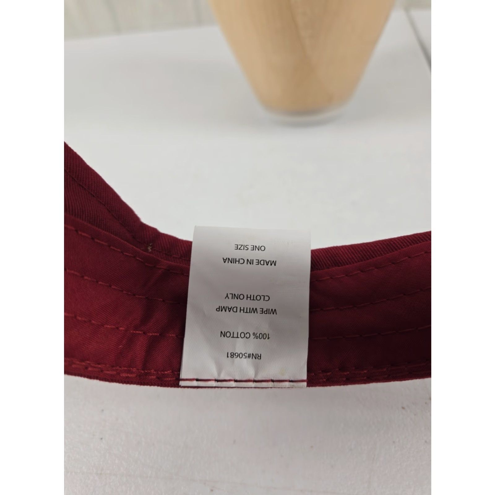 Vintage Wendy's Visor Cap Hat 100% Cotton Red Adjustable Unisex Adults Casual Size ONE SIZE - 8 Thumbnail