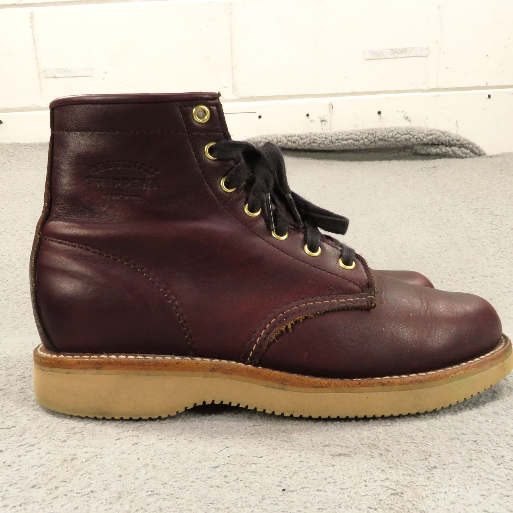 Chippewa Chippewa Boots Womens 9 6" Lace Up Service Oxblood Leather Vintage Made in USA Casual Combat Ankle Boots Mens? No gender. Size US 9 / IT 39 - 5 Thumbnail