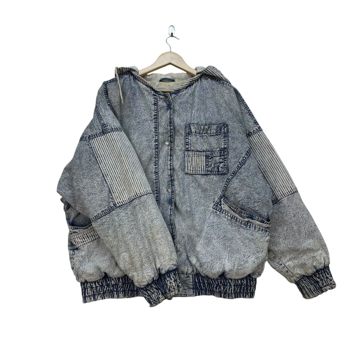 Other 💥East West By Panda Group Bomber Acid Wash Jacket Size US L / EU 52-54 / 3 - 3 Thumbnail