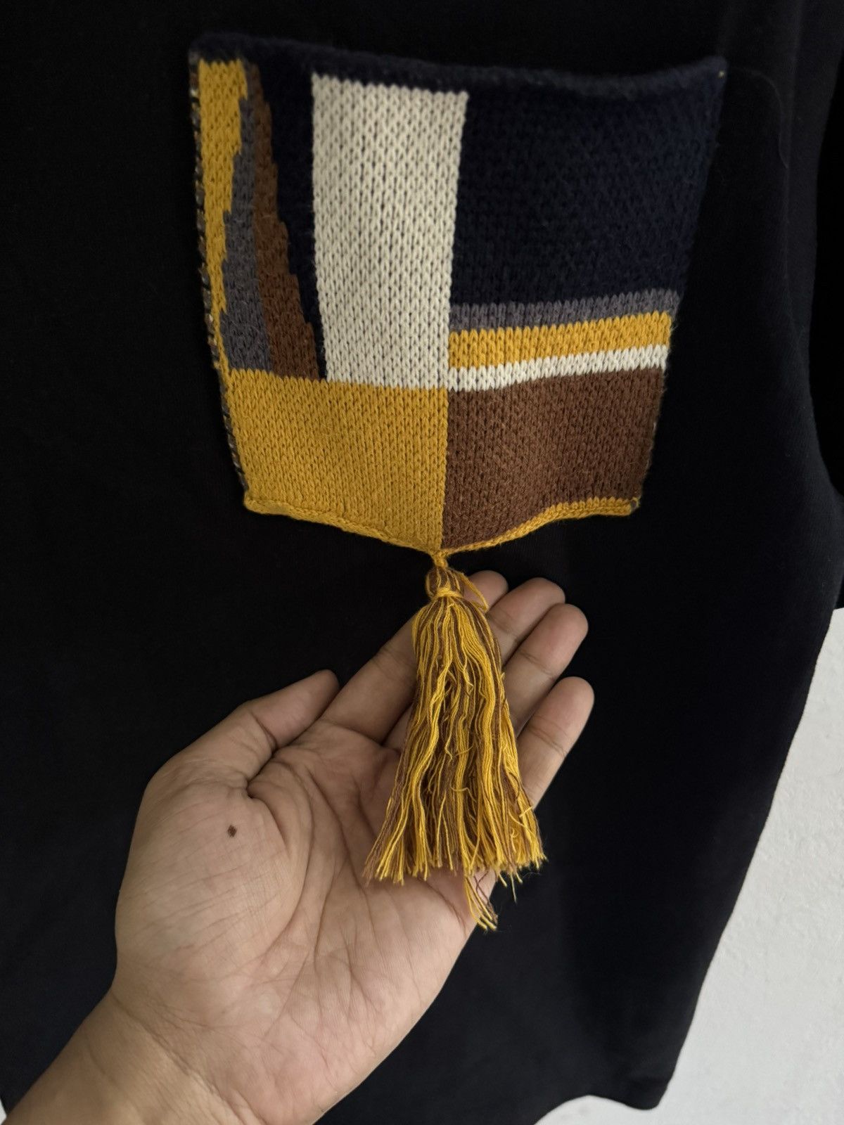 Jil Sander JIL SANDER BLACK POCKET TASSEL TSHIRT Size US XS / EU 42 / 0 - 4 Thumbnail
