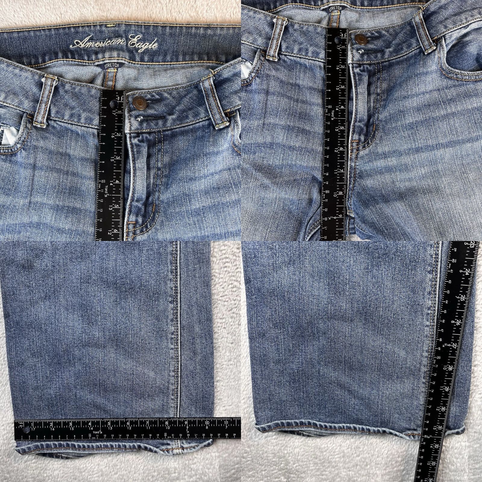 American Eagle Outfitters American Eagle Outfitters Jeans Women 14L Bootcut Low Rise Dark Wash Stretch Denim 31in inseam Size 36" / US 14 / IT 50 - 8 Thumbnail