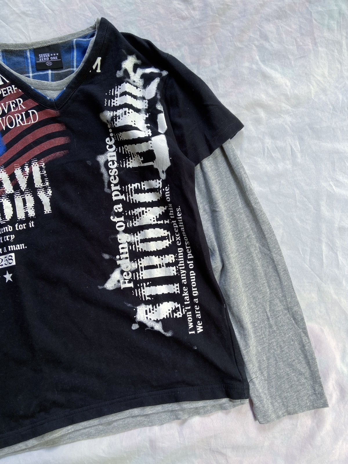 Japanese Brand SEVEN ZERO ONE DOUBLE LAYER LONG SLEEVE Size US S / EU 44-46 / 1 - 5 Thumbnail