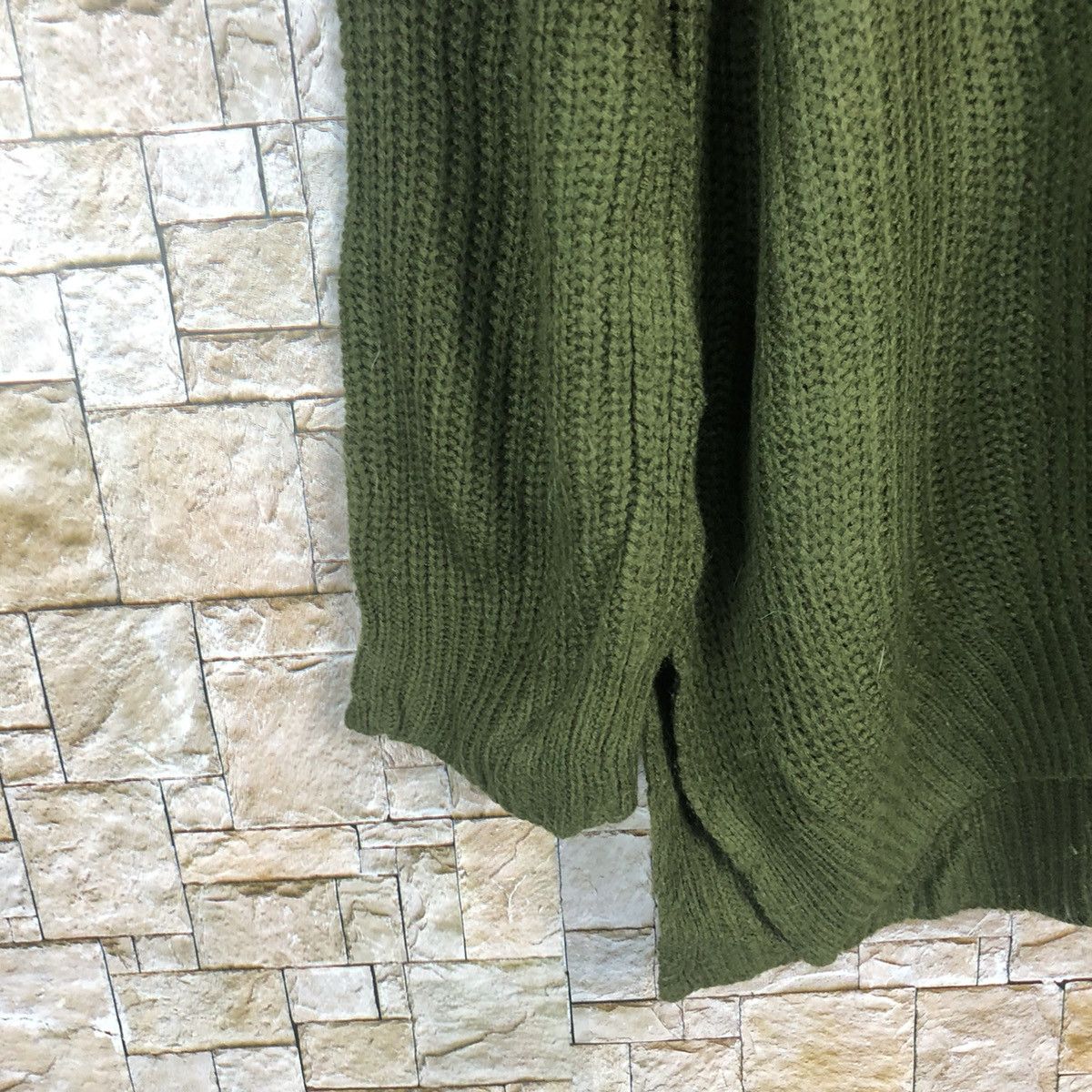 Homespun Knitwear × Japanese Brand × Vintage Spinns Green plain vintage Knitwear #A770 Size US M / EU 48-50 / 2 - 7 Thumbnail