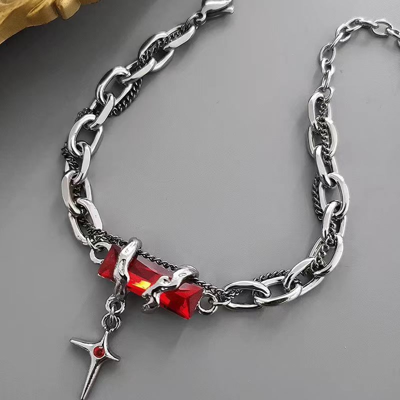 Jewelry Cross Vibe Bracelet Y2K Punk Chain Gotch Bracelets Chains Size ONE SIZE - 2 Thumbnail