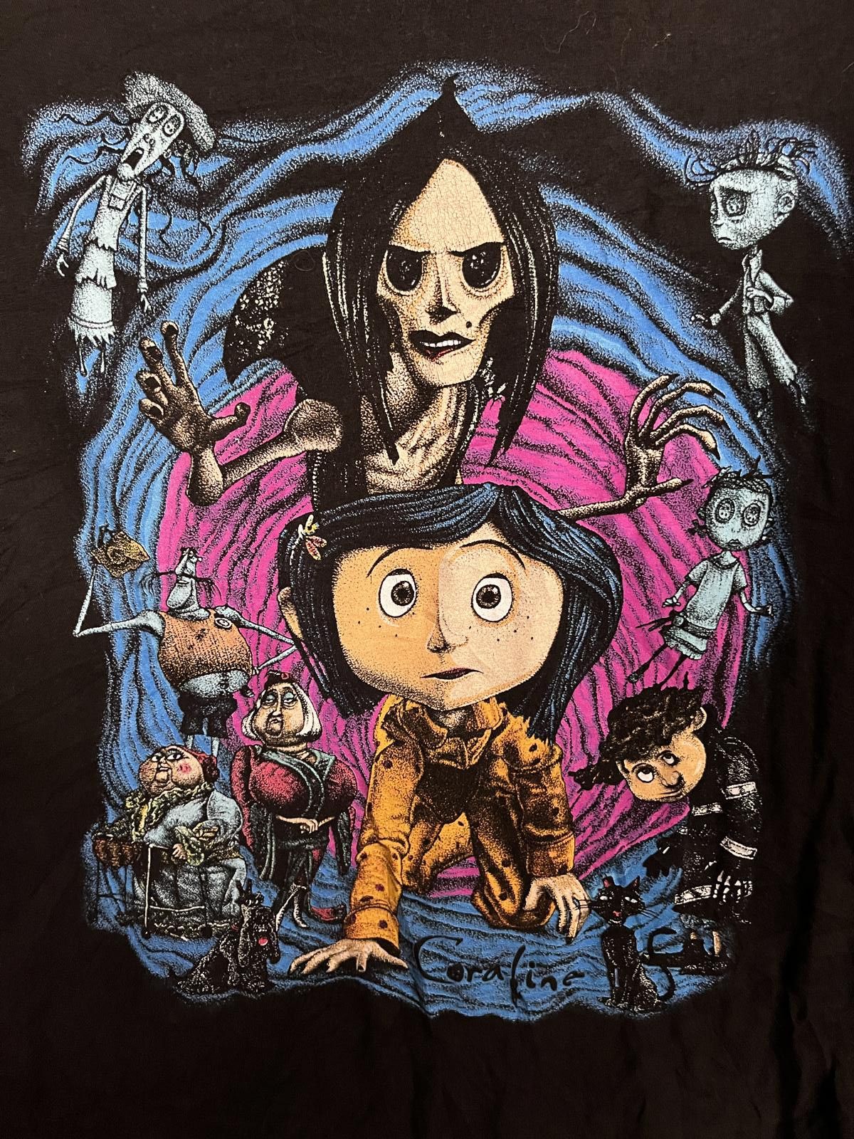 Designer Coraline 2009 Movie x Laika T-shirt Neil Gaiman Tee - XL Size US XL / EU 56 / 4 - 3 Thumbnail