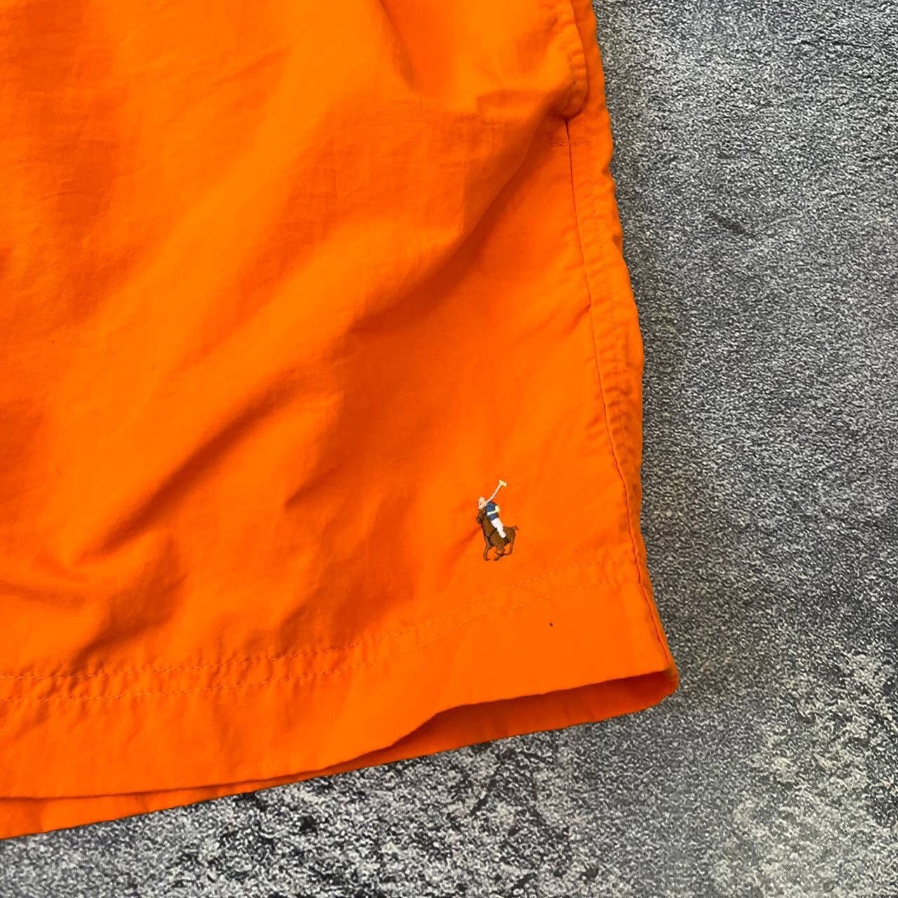 Polo Ralph Lauren Vintage Y2K Polo Ralph Lauren Orange Swim Shorts Size S Size US 35 - 13 Thumbnail