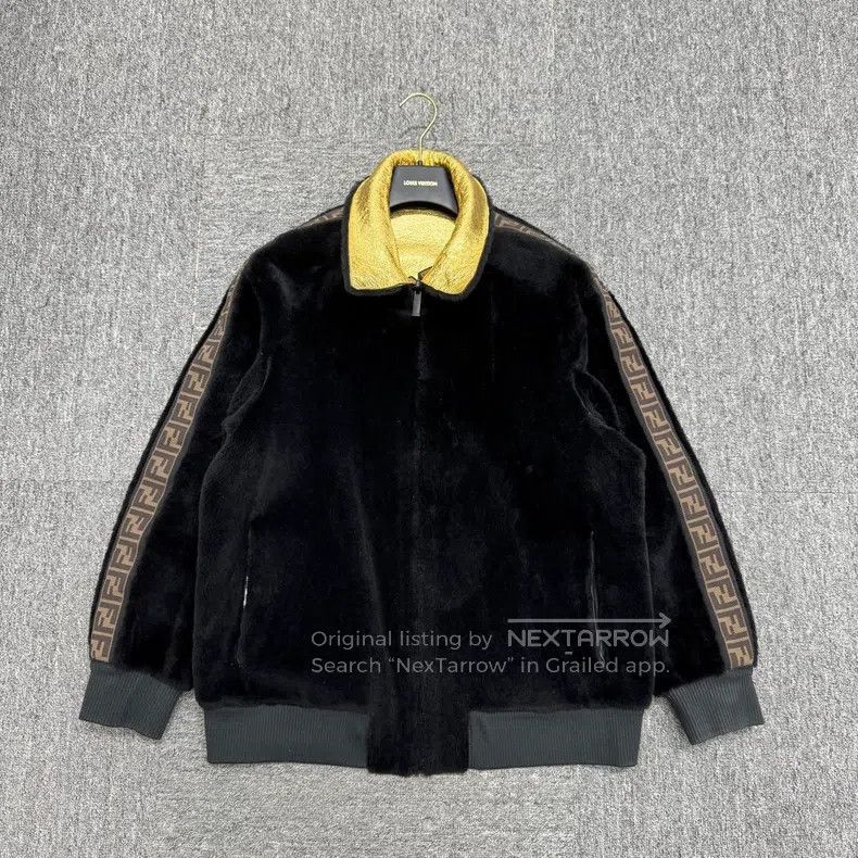 Fendi Fendi Gold Lamb Leather Double-Faced Jacket Size US M / EU 48-50 / 2 - 6 Thumbnail