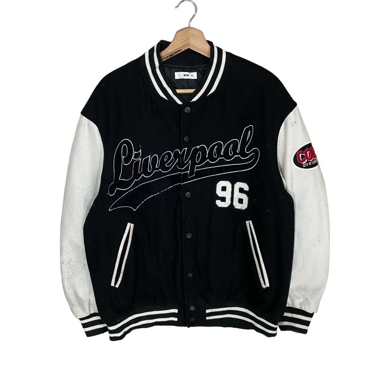 Other 🔥VINTAGES LIVERPOOL SPELL OUT WOOL VARSITY JACKET Size US M / EU 48-50 / 2 - 2 Thumbnail