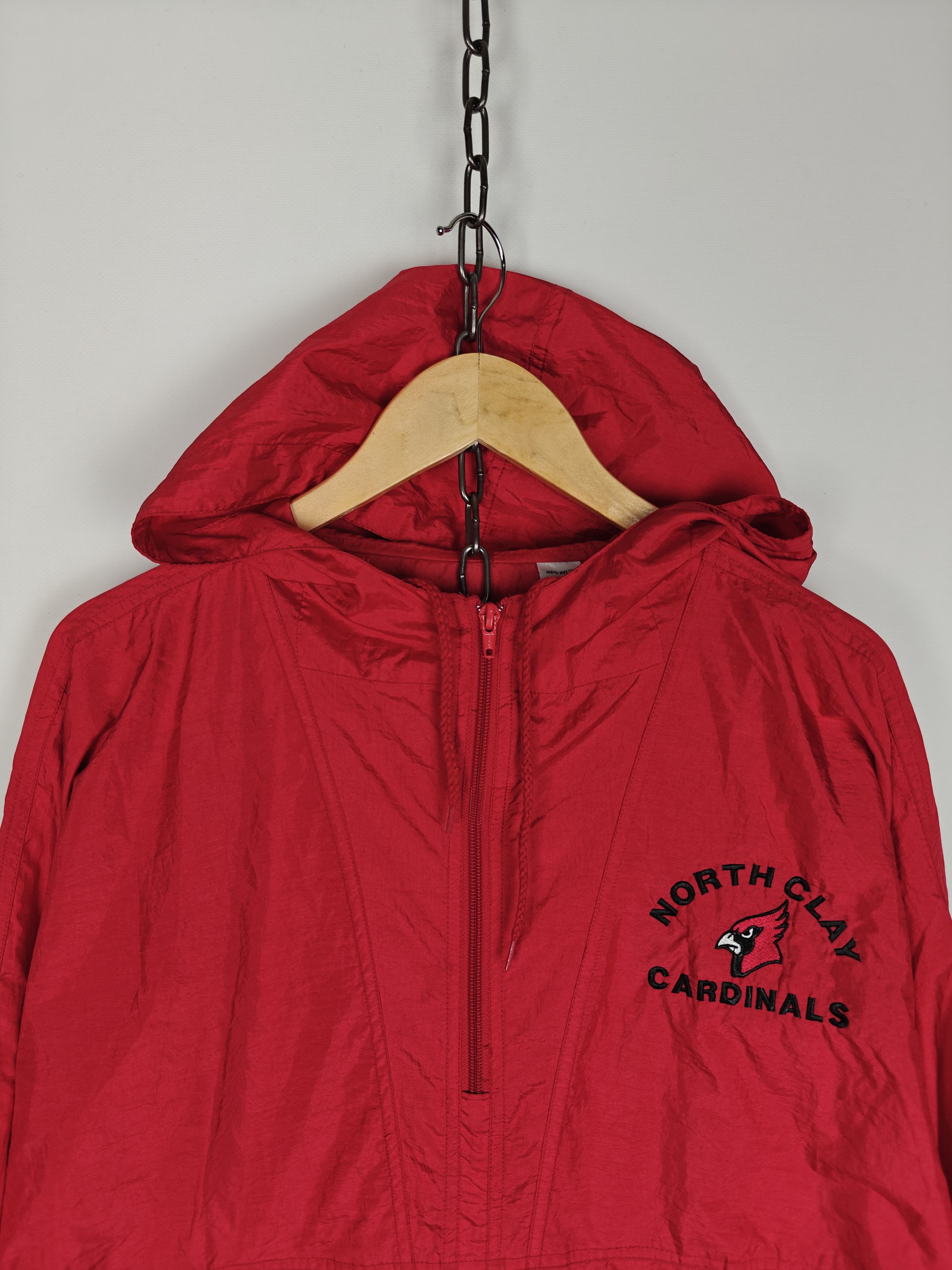 Jerzees Jerzees Jacket North Clay Cardinals Hooded Red size L Size US L / EU 52-54 / 3 - 2 Thumbnail