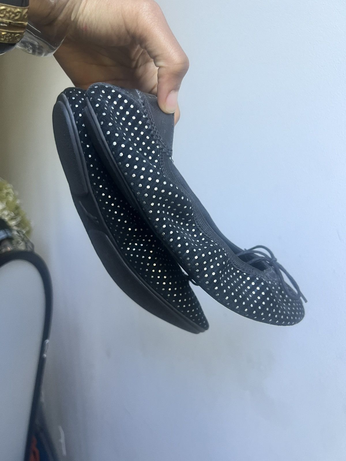 Puma Black and white polka dot Kitara flats by Puma Size US 8.5 / IT 38.5 - 2 Thumbnail