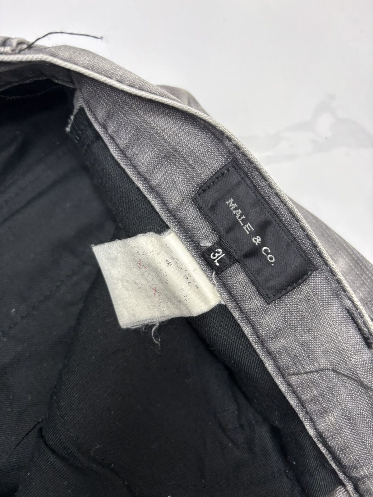 Tete Homme Vintage Japanese Brand Male & Co Faded Gray Flare Cargo Pant Size US 35 - 11 Thumbnail