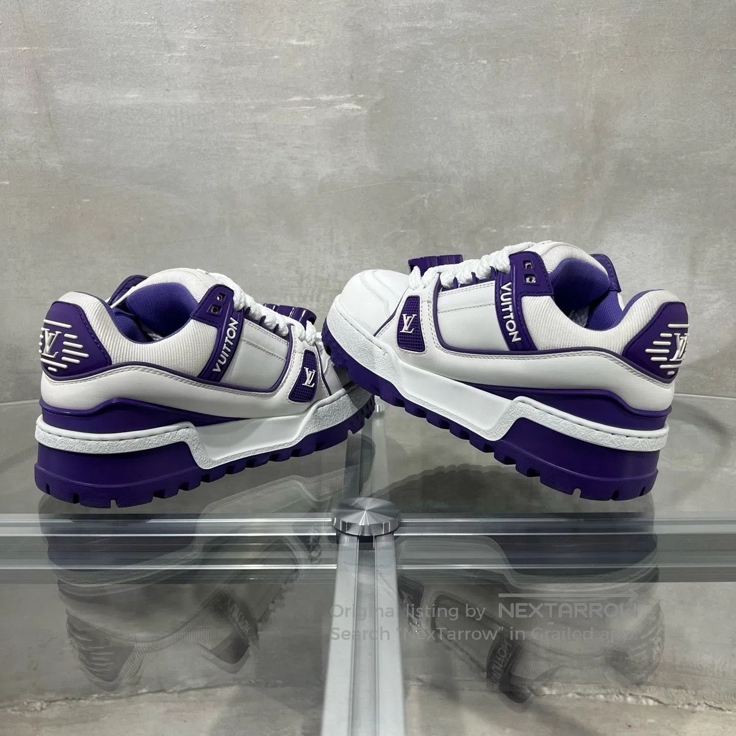 Louis Vuitton Louis Vuitton trainer White Purple Fat Ding shoes Size US 4.5 / IT 34.5 - 5 Thumbnail