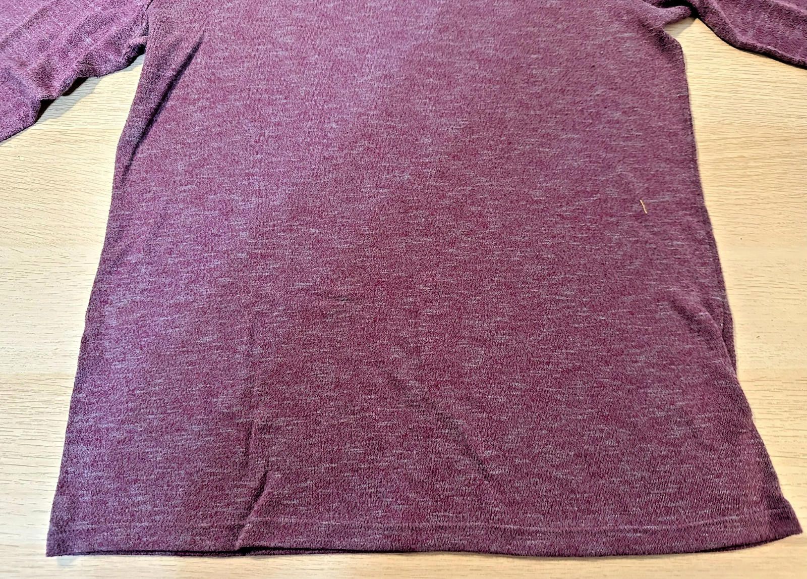 Faded Glory Women’s Long Sleeve V-Neck Blouse – Size Large (12/14) Size L / US 10 / IT 46 - 6 Thumbnail