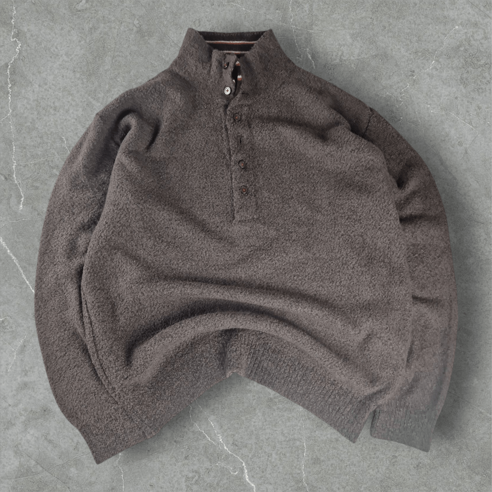 Japanese Brand Vintage 90s Simple Life Japan Wool Sweater Brown L Rare Size US L / EU 52-54 / 3 - 1 Thumbnail