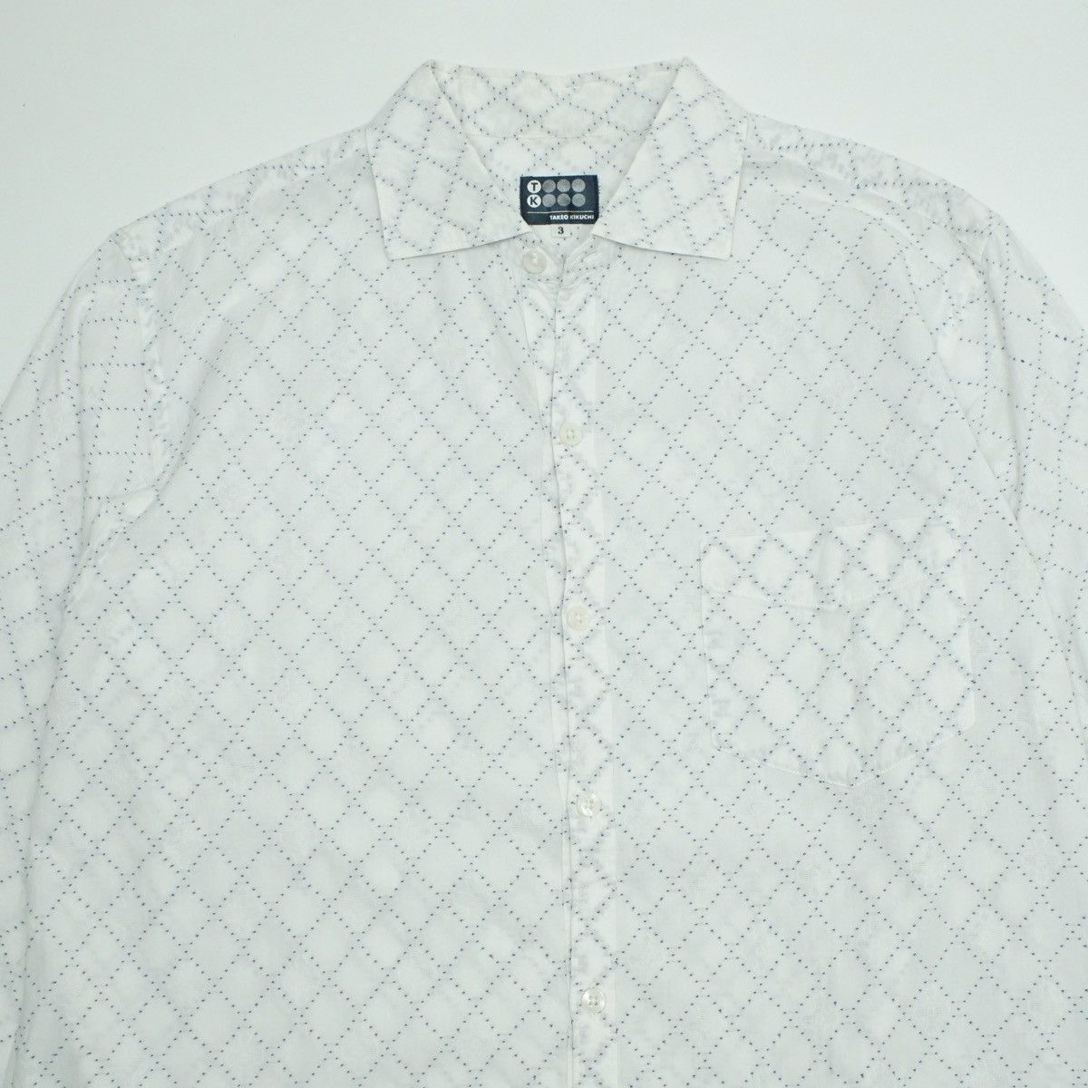 Takeo Kikuchi *NoTariff Takeo Kikuchi Stitch Pattern LS Shirt Size US L / EU 52-54 / 3 - 2 Thumbnail