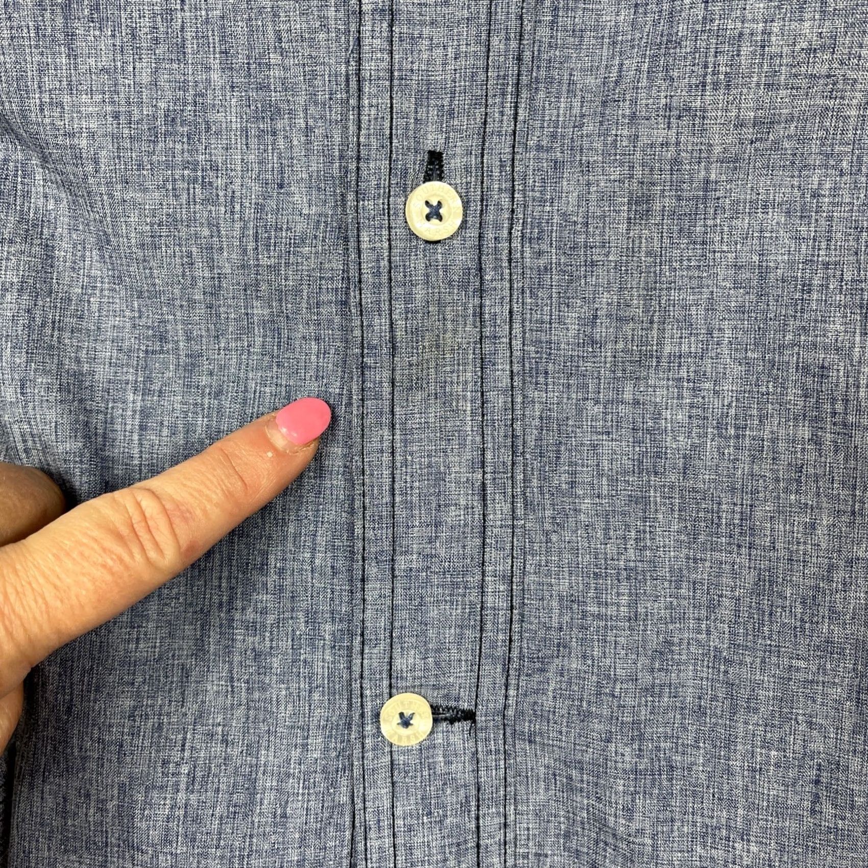 Vintage Southern Marsh Performance Button Up Shirt Mens 2X Blue Long Sleeve Coastal Size US XXL / EU 58 / 5 - 3 Thumbnail