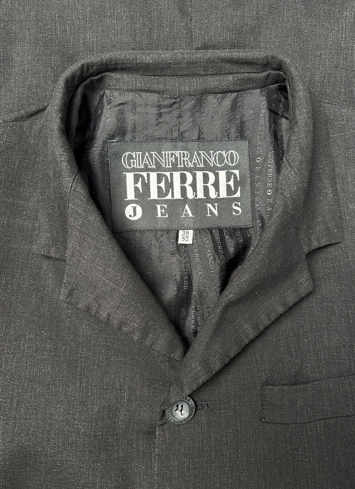 Gianfranco Ferre GIANFRANCO FERRE JEANS Linen Blend Blazer Jacket Men’s sz 52 Size 42L - 4 Thumbnail